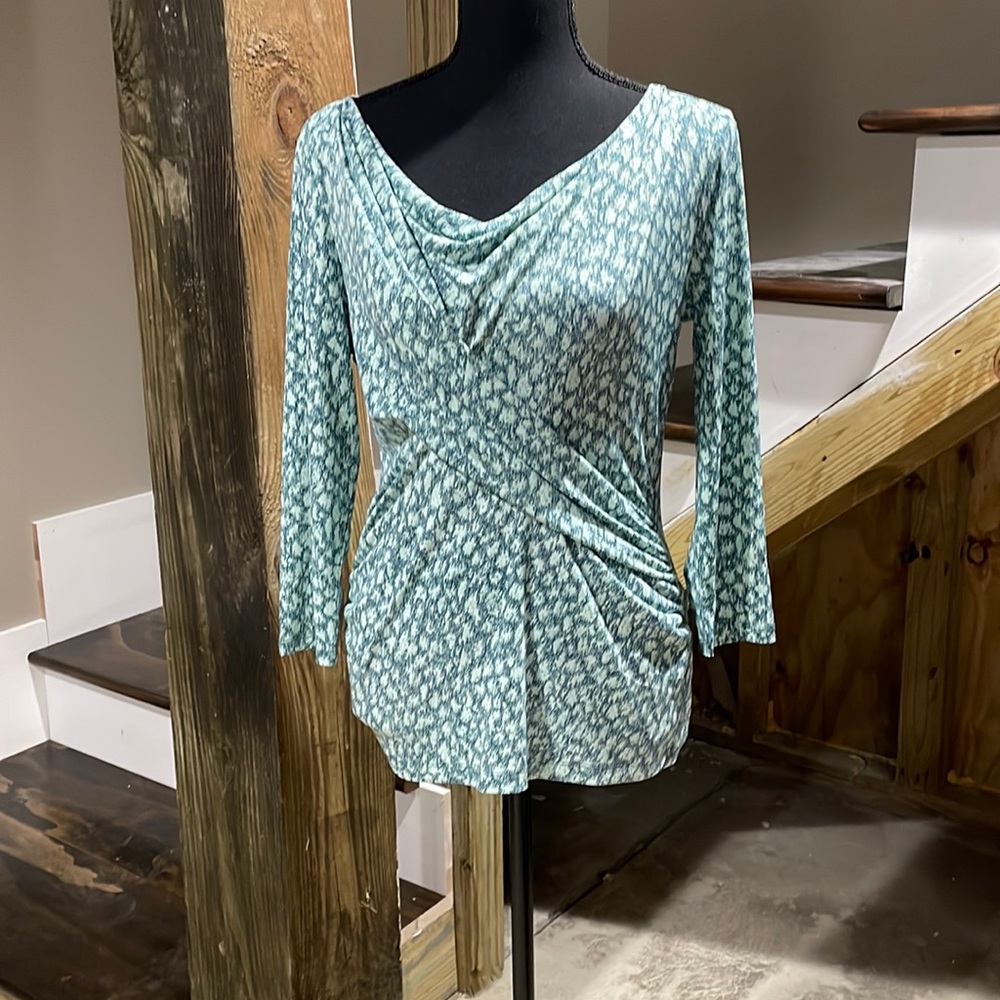 Teal faux wrap